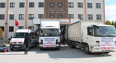 Akhisar’dan 2 seyyar mutfak ve 1 teknik ekip yola çıktı