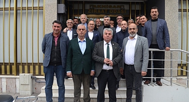 Akhisarlı esnaf oda başkanlarından Akbuğa'ya ziyaret