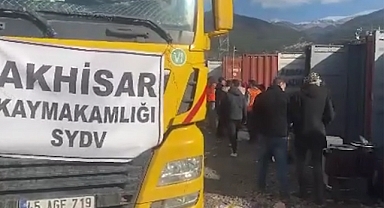 Akhisarlıların yardımları deprem bölgesine ulaştı