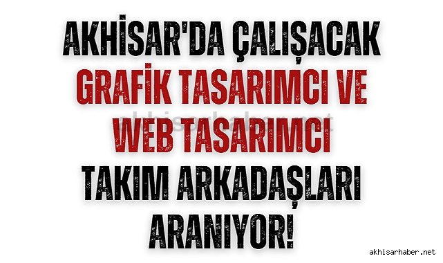 Grafik Tasarımcı ve Web Tasarımcı takım arkadaşları aranıyor