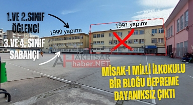 Misak-ı Milli İlkokulu bir bloğu depreme dayanıksız çıktı! Boşaltılıyor