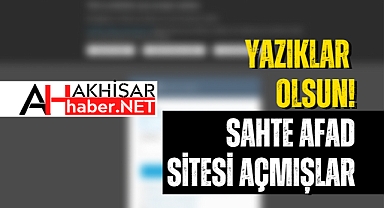 Sahte AFAD sitesiyle kredi kartı bilgisi toplayıp dolandırıyorlar