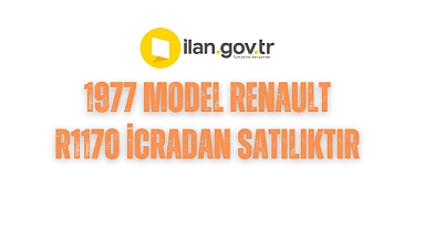 1977 model Renault R1170 icradan satılıktır