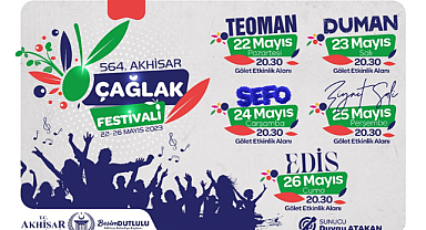 564.Çağlak Festivali sanatçıları belli oldu