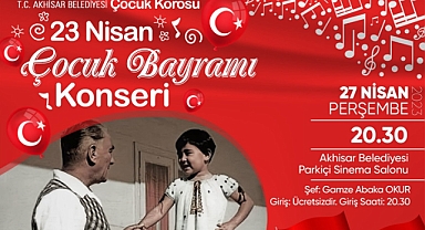 Akhisar Belediyesi Çocuk Korosundan Çocuk Bayramı Konseri