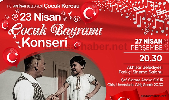 Akhisar Belediyesi Çocuk Korosundan Çocuk Bayramı Konseri