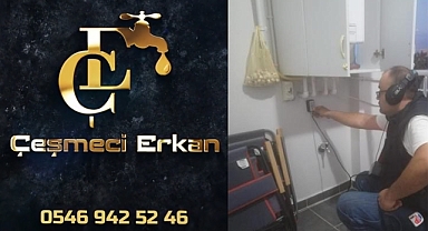 Akhisar'da Çeşmeci Erkan kırmadan su kaçağı tespiti yapıyor