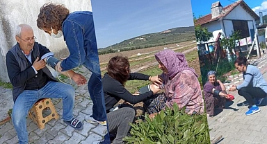 Akhisar'daki köylerde kapı kapı dolaşıp sağlık taraması yapıyorlar