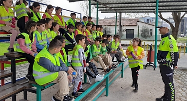 Ballıca ilkokulu öğrencileri bisiklet parkını keşfetti