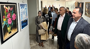 Saadet Atalı ve öğrencilerinin resim sergisi açıldı