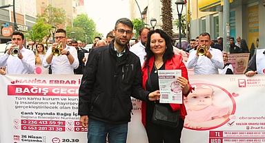 SMA'lı Akhisarlı Ebrar Bebek için yürüdüler