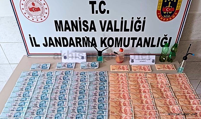 Akhisar'da sahte para operasyonu