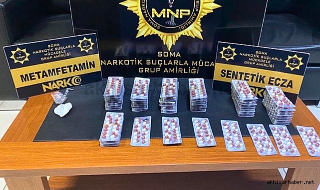 Akhisar ve Soma Narkotik Şube Müdürlüğünden ortak operasyon