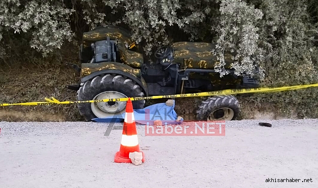 Akhisar'da traktör kazası! Kadın yolcu hayatını kaybetti