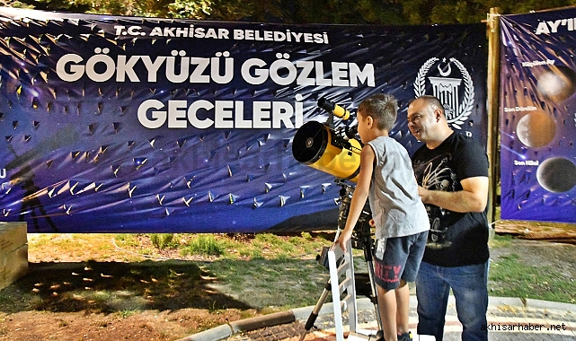 Gölet alanında uzay gözlem etkinliği başladı