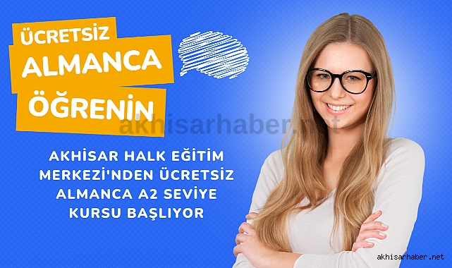 Akhisar Halk Eğitim Merkezi'nden Ücretsiz Almanca A2 Seviye Kursu Başlıyor