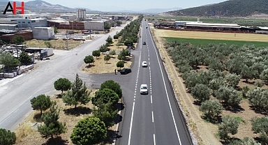 Manisa Büyükşehir'den Akhisar'a 112 km asfalt