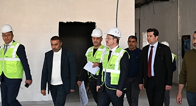 Vali Enver Ünlü, Akhisar Yeni Kaymakamlık Binası İnşaatını İnceledi