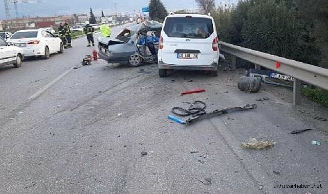 Manisa-Akhisar arası Trajik Kaza: İki Can Kaybı ve Ağır Yaralı