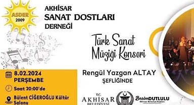 ASDER Türk Sanat Müziği Konseri 8 Şubat'ta