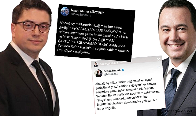 Başkan Besim Dutlulu, Yakışmadı dedi! Sözcüer üzüntüyle karşılıyoruz dedi