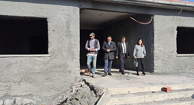 Beyoba İhsan Ünlü Ortaokulu'nda Devam Eden Güçlendirme Çalışmaları