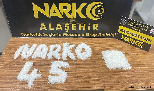 Alaşehir'de Büyük Uyuşturucu Operasyonu: 595 GR Metamfetamin Ele Geçirildi