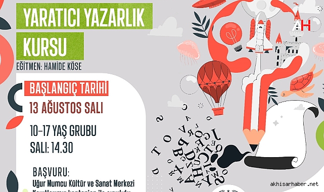 Akhisar Belediyesi'nden Gençlere Yaratıcı Yazarlık Kursu