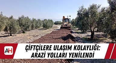 Akhisar’da Çiftçilere Ulaşım Kolaylığı: Arazi Yolları Yenilendi