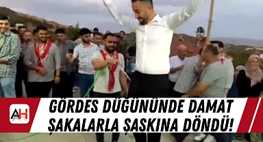 Gördes Düğününde Damat Şakalarla Şaşkına Döndü!