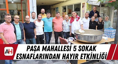 Paşa Mahallesi 5 sokak Esnaflarından Hayır Etkinliği
