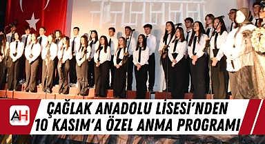Akhisar Çağlak Anadolu Lisesi'nden 10 Kasım'a Özel Anma Programı