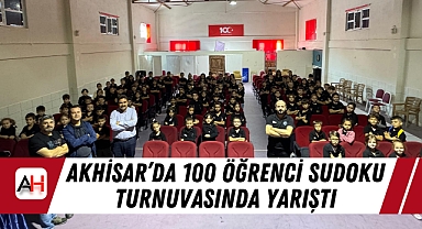 Akhisar'da 100 Öğrenci Sudoku Turnuvasında Yarıştı