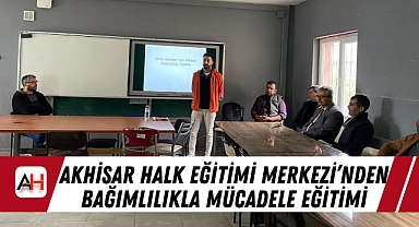 Akhisar Halk Eğitimi Merkezi'nden Bağımlılıkla Mücadele Eğitimi
