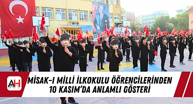 Akhisar Misak-ı Milli İlkokulu Öğrencilerinden 10 Kasım'da Anlamlı Gösteri