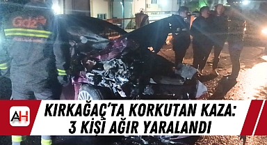 Kırkağaç'ta Korkutan Kaza: 3 Kişi Ağır Yaralandı