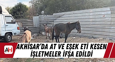 Akhisar'da At ve Eşek Eti Kesen İşletmeler İfşa Edildi