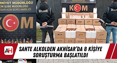 Akhisar'da Sahte Alkol Operasyonu: 8 Kişi Hakkında Soruşturma Başlatıldı