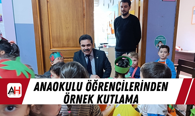 Anaokulu Öğrencilerinden Örnek Kutlama