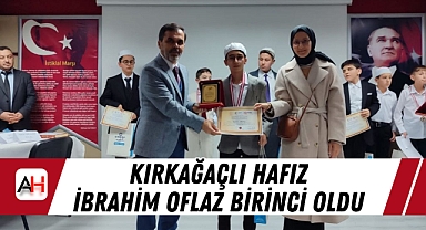 Kırkağaçlı Hafız İbrahim Oflaz Hafızlık Yarışmasında Manisa Birincisi Oldu
