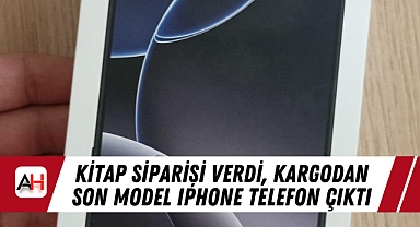 Kitap Siparişi Verdi, Kargodan Son Model Iphone Telefon çıktı