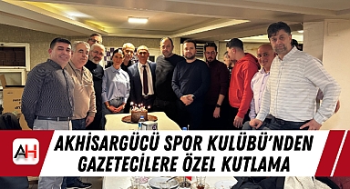 Akhisargücü Spor Kulübü'nden Gazetecilere Özel Kutlama