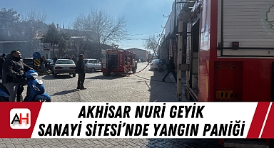 Akhisar'da Sanayi Bölgesinde Yangın Paniği!