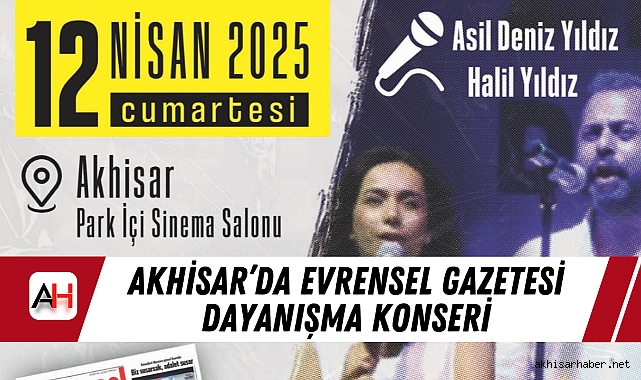 Akhisar’da Evrensel Gazetesi Dayanışma Konseri