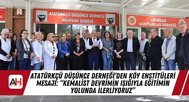 Atatürkçü Düşünce Derneği'den Köy Enstitüleri Mesajı: "Kemalist Devrimin Işığıyla Eğitimin Yolunda İlerliyoruz"