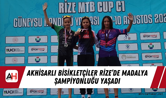 Akhisarlı Bisikletçiler Rize’de Madalya Şampiyonluğu Yaşadı