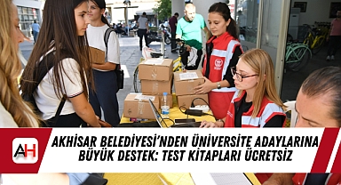 Akhisar Belediyesi'nden Üniversite Adaylarına Büyük Destek: Test Kitapları Ücretsiz