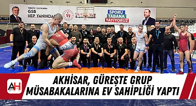 Akhisar, güreşte grup müsabakalarına ev sahipliği yaptı