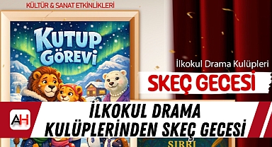 İlkokul drama kulüplerinden skeç gecesi