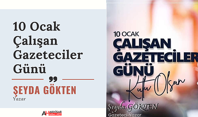 10 Ocak Çalışan Gazeteciler Günü